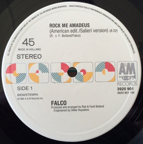 Vinilo Falco - Rock Me Amadeus (american Extended Version) (Usado)