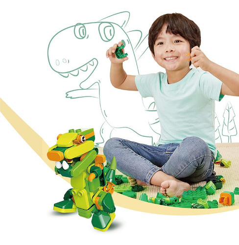 Dinosaurios Stem Construcción Y Control Remoto Eléctrico Par