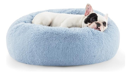 Bedsure Cama Calmante Para Perros Y Gatos Pequeños Color Azul Claro Diseño Pequeño 3