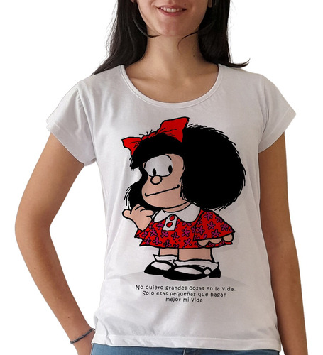 Remera Mafalda Mujer Argentina Turistico 3 Purple Chick