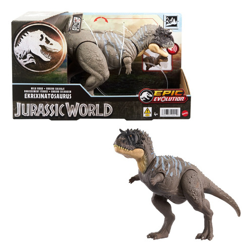 Dinossauro selvagem e rugido do mundo jurássico Ekrixinatosaurus
