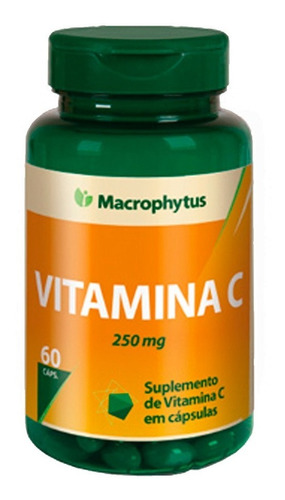 Vitamina C Softgel 250 Mg Macrophytus 60 Caps