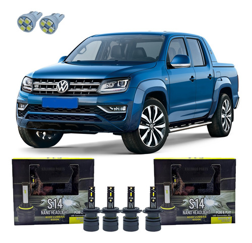 Volkswagem Amarok Highline Farol Alto Baixo Super Led S14 