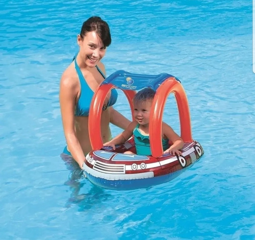 Imagen 3 de 3 de Silla Asiento Inflable Salvavidas Techo Bebes Camión