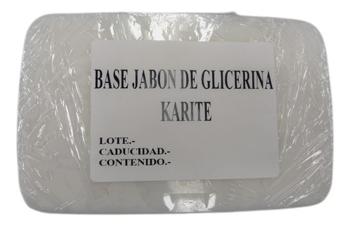 Imagen 1 de 3 de Base Jabon De Glicerina De Karite 1 Kilo