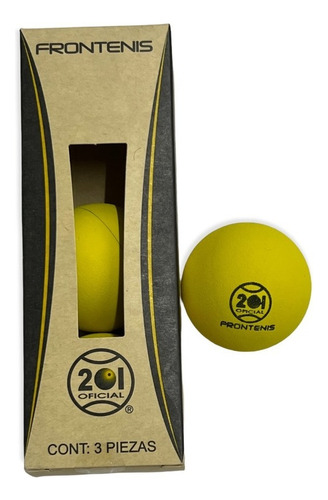 24-pack Pelota Frontenis Amarilla 201 Bote Con 3 Piezas