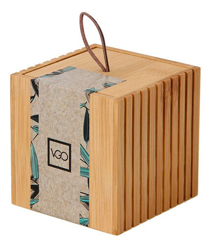 Caja Organizador Bambu Alhajero Maquillaje Baño Decoración
