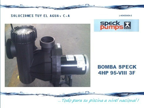 Bomba Para Piscina Speck 4hp Mod: 95-vlll 3f
