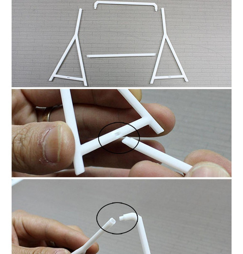 Perchero Para Ropa De Casa De Muñecas Con Perchas, Blanco