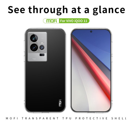 Para Funda De Teléfono Tpu Ultrafina Transparente Para Vivo