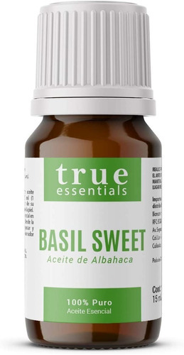 True Essentials Aceite Esencial Basil Sweet Albahaca 15ml