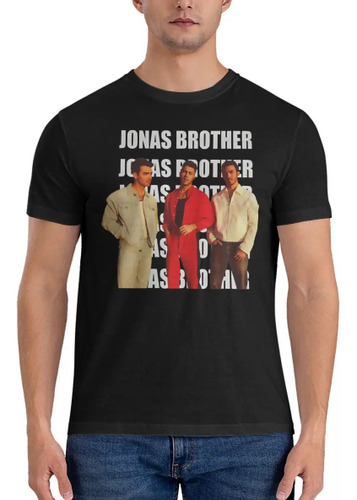Jonas Brothers En Letras Blancas En Playera Y Camiseta