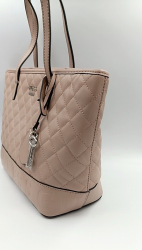 Bolsa Tote Guess Tote Quilted Color Rosa Claro
