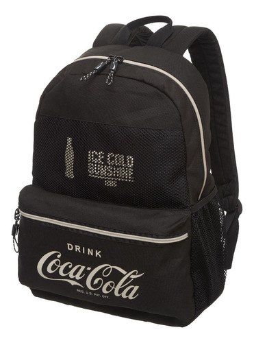 Mochila Feminina Coca-cola Bag Color Trend 210040 Cor Bordô/Preto