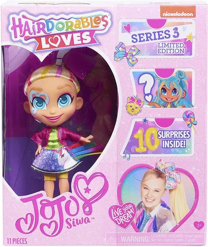 Mu eca Hairdorables Jojo Siwa Loves Series Con 10 Sorpresas