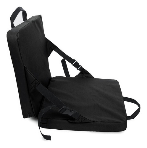 Cojín Plegable Del Asiento Para Los Ejercicio Del Negro.