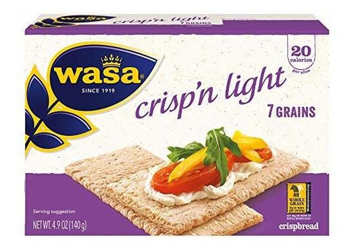 Wasa Crisp'n La Luz 7 De Grano Pan Cracker, 4,9 Onzas (paque