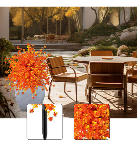 Artificiales Para Jardín, Con Estaca, Arbustos