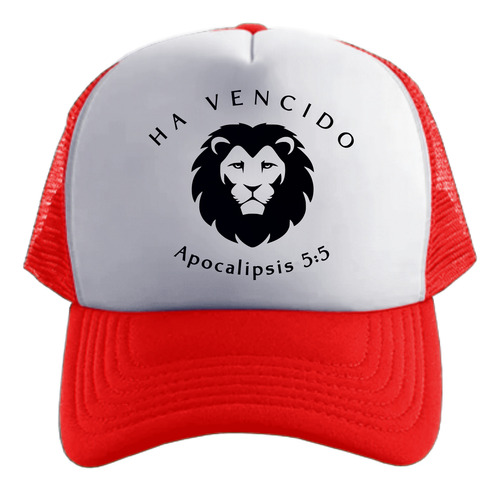 Ha Vencido Apocalipsis 5:5 Gorra Cristiana Friki Tu Eres Rojo Talle Único Regulable Ha Vencido Apocalipsis 5 5