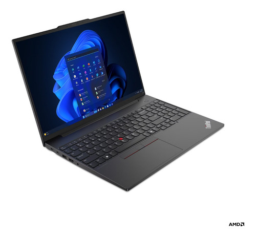 Notebook Lenovo Thinkpad E16 G2, Amd Ryzen 7 7735hs, 16gb De Ram Ddr5, 512gb Ssd M.2 Pcie (4.0x4) Nvme, Gráficos Amd Radeon 680m (16) 1920x1200 Px Wuxga Ips, Wi-fi 6, Windows 11 Home, Color Negro