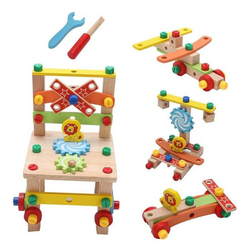 Juego Didáctico Mecano Silla Armable