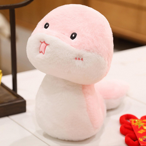 Serpiente De Peluche De Juguete Realista Serpiente Rosa 24cm