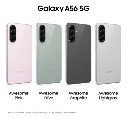 Samsung Galaxy A56 5g 256gb 12gb Aprovecha Ahora Negro