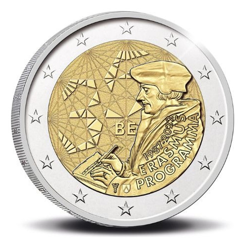 Bélgica 2022 - Coincard Erasmus Príncipe Do Humanismo - F C (Usado)
