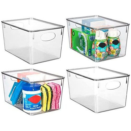 Plastic Storage Bins With Lids    Kitchen Organization ...