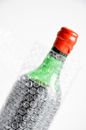 20 Protector Sobres De Botellas En  Plástico Con Burbujas