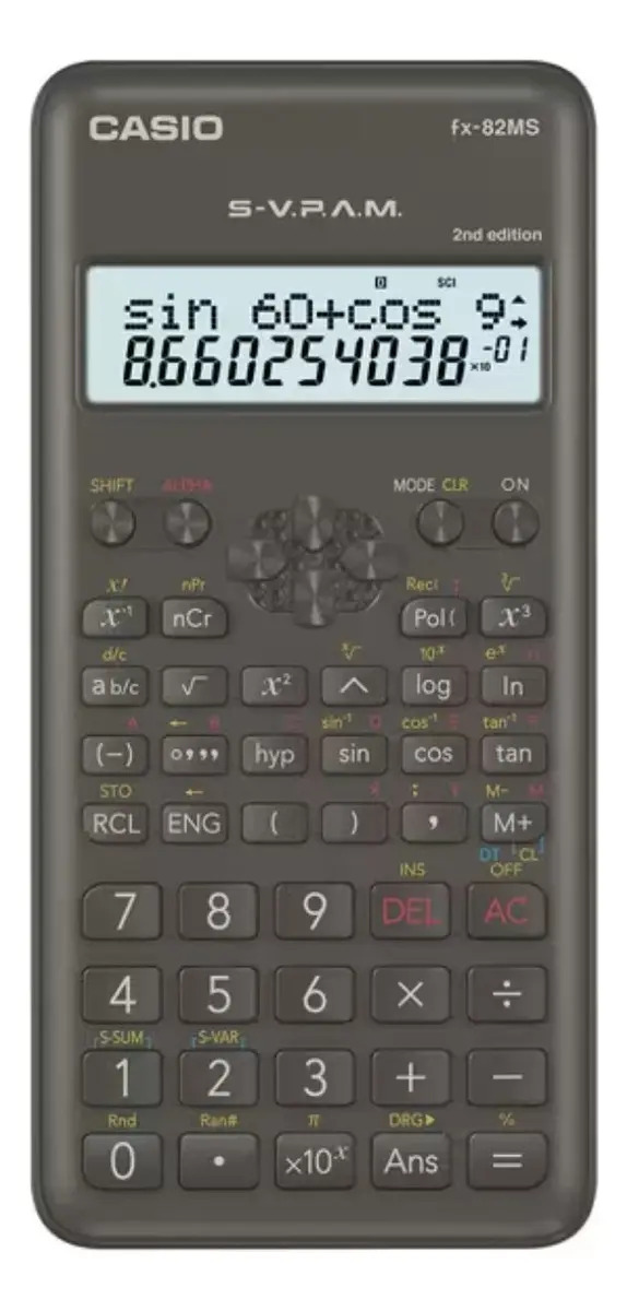 Calculadora Científica Casio Fx82 Ms - + Manual Português