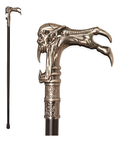 36  Skull Dragon Claw Metal T-handle Gentleman's Walking Bas