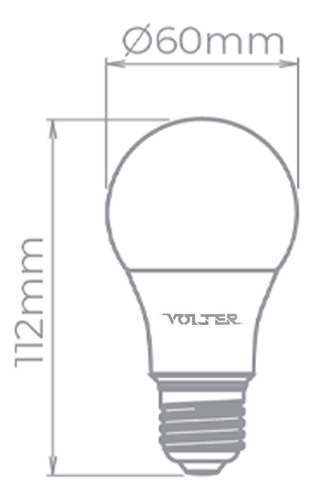 Kit 6 Lâmpadas Led 9w Bulbo Residencial Bocal E27