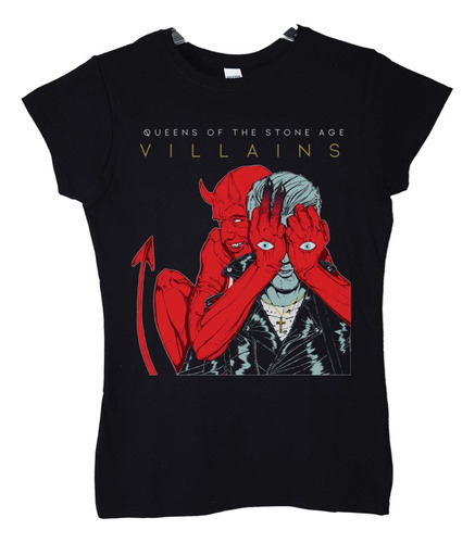 Polera Mujer Queens Of The Stone Age Villains Rock Abominatr