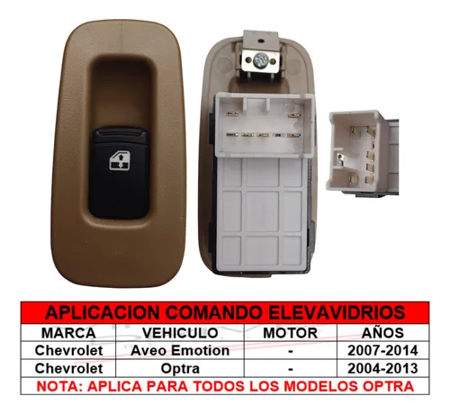 Suiche Boton Comando Carcasa Elevavidrio Chevrolet Optra