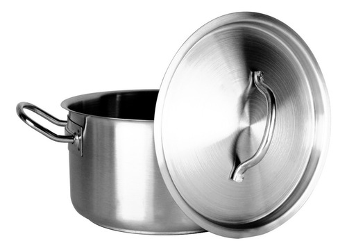 Olla Budinera Vencort 2 L Acero Inoxidable Profesional 20cm Color Gris