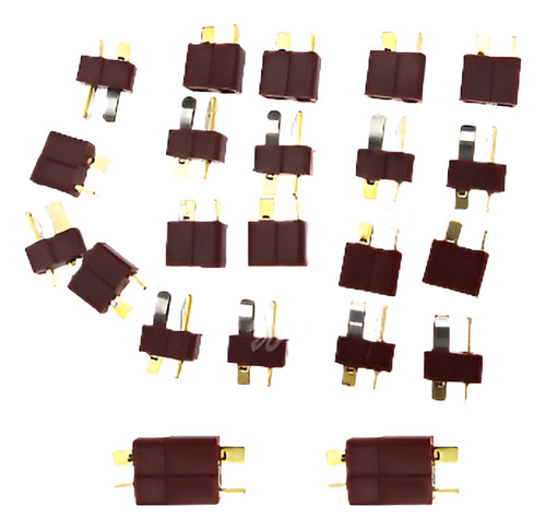 10pcs Latón Deans Ultra T Clavijas Conector Macho Y Hembra P