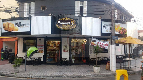 Imagem 1 de 2 de Ponto Comercial À Venda, Padaria Recém Reformada 250 M² Por R$ 600.000 - Macuco - Santos/sp - Pt0077