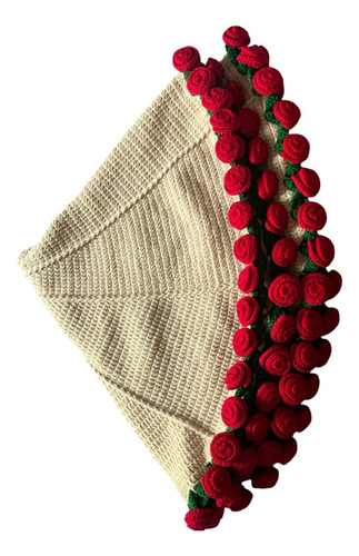 6.01ll Kit Crochet Manta Flores Juego Tejido Tejido
