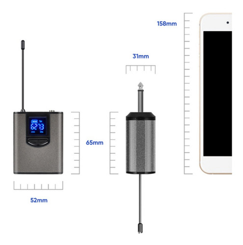 Imagem 9 de 12 de Microfone De Fone De Ouvido Sem Fio / Microfone De Lapela De