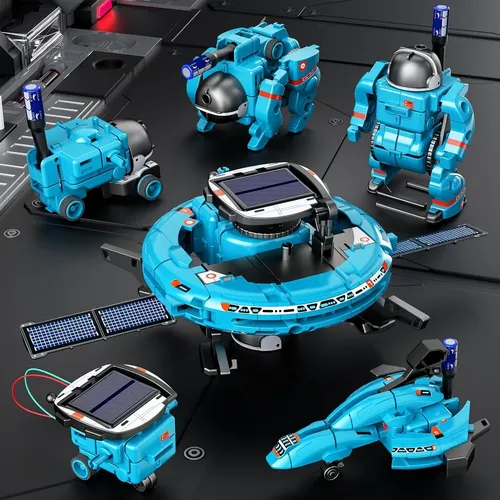 Juguete Educativo Robot Solar 6 En 1,kit De Robótica Solar