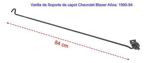 Varilla Soporte De Capot Chevrolet Blazer 1990-94. Original