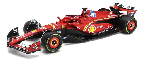 Ferrari F-1 Sf24 Charles Leclerc 2024 Vermelha Burago 1/18