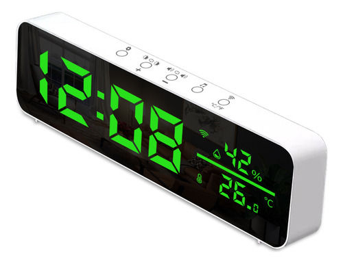 Reloj Digital Wifi Con Alarma App De Sensor De Temperatura Y