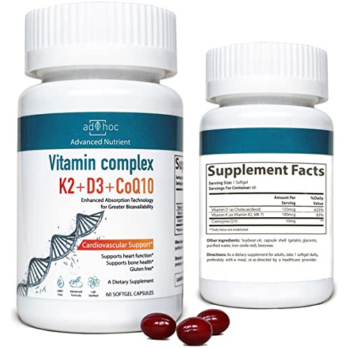 Vitamina Adhoc D3 5000 Iu / 125 Mcg + K2 (mk7) C1d57