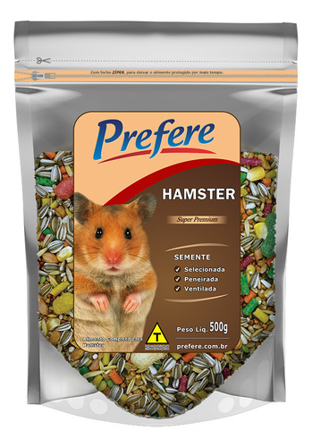 Ração Mistura Para Hamster Prefere 500g