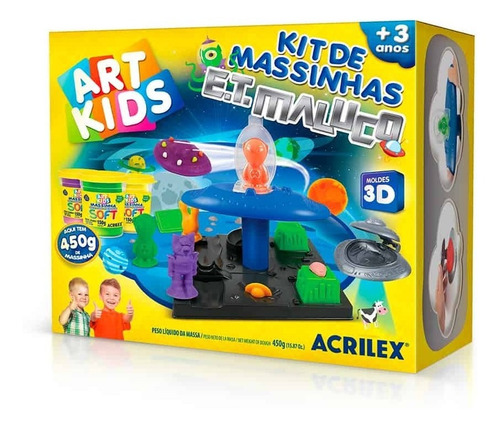 Art Kids 40031 Juego Masa E.t. Maluco Moldes 3d Acrilex Surtidos