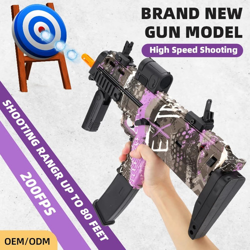 Pistola Mp7 De Hidrogel Lanzadora + 2 Cargadores Eléctricos (Usado)