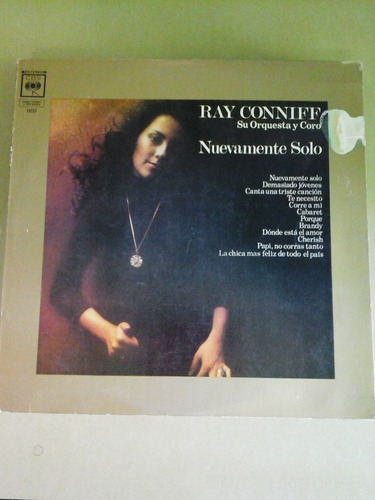 Vinilo 3391 - Nuevamente Solo - Ray Conniff - Cbs 