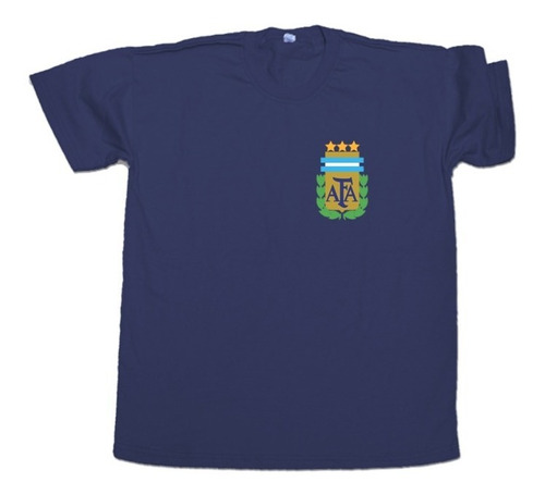 Remera Logo Afa Retro 90s 3 Estrellas Argentina Campeón